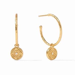 NWOT Julie Vos Astor Hoop & Charm Earrings